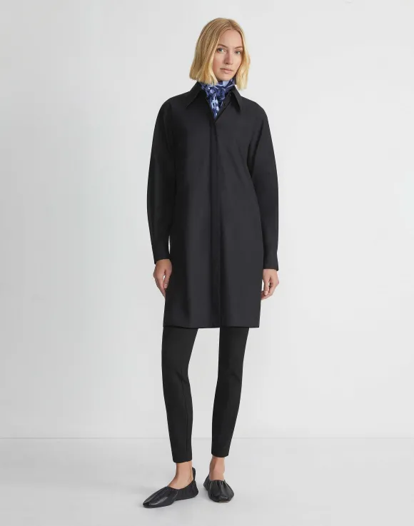 Organic Cotton Poplin Side Button Shirt