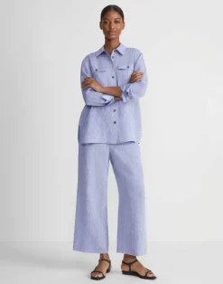 Organic Linen Columbus Cropped Pant