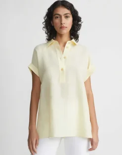 Organic Linen Dolman Polo