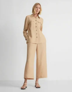 Organic Linen Shirt Jacket