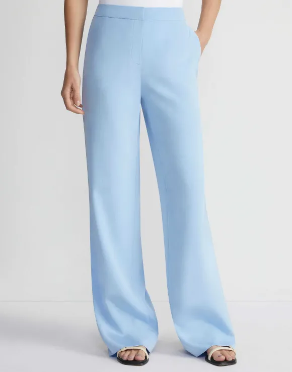 Organic Silk Stretch Crepe De Chine Sullivan Pant