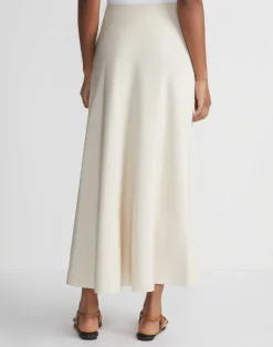 Organic Silk Stretch Crepe De Chine Bias Skirt