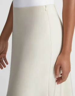 Organic Silk Stretch Crepe De Chine Bias Skirt