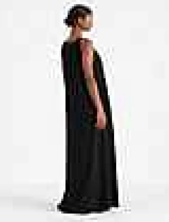 Organic Silk Stretch Georgette A-Line Gown