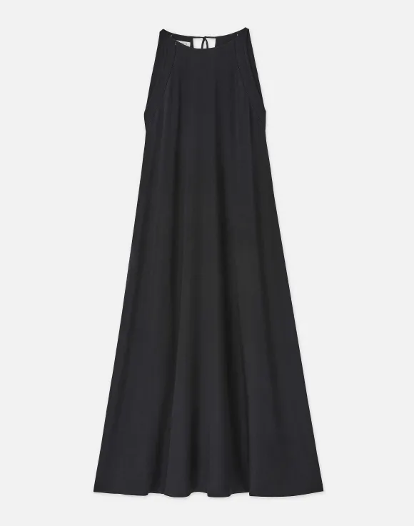 Organic Silk Stretch Georgette A-Line Gown