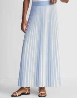 Overprint Finespun Voile Pleat Stitch Skirt