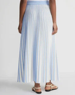 Overprint Finespun Voile Pleat Stitch Skirt