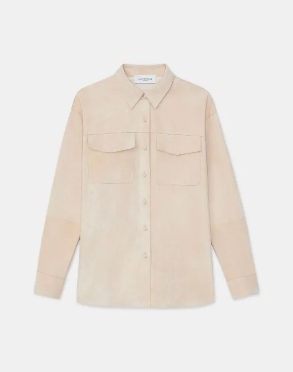 Paperfine Suede Shirt Jacket