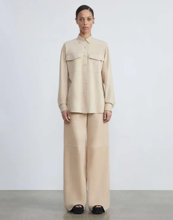 Paperfine Suede Thames Wide Leg Pant