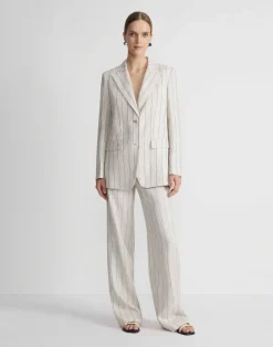 Pinstripe Linen Sullivan Pant