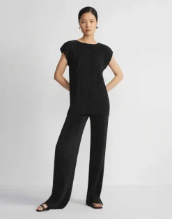 Recycled Poly Satin Pliss Parkside Pant