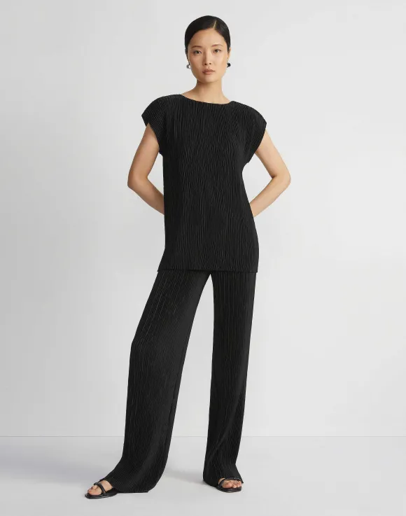 Recycled Poly Satin Pliss Parkside Pant