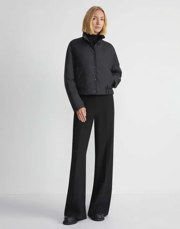 Recycled Poly Stand Collar Puffer Jacket