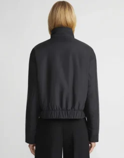 Recycled Poly Stand Collar Puffer Jacket