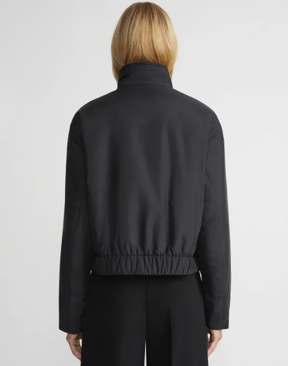 Recycled Poly Stand Collar Puffer Jacket