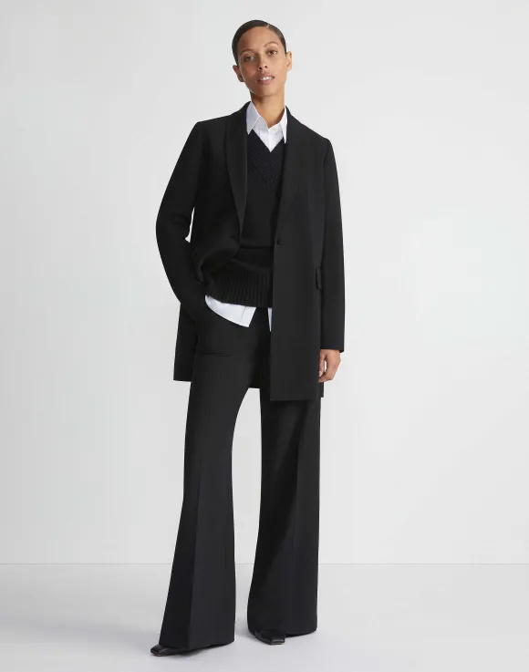 Responsible Finesse Crepe Shawl Collar Jacket