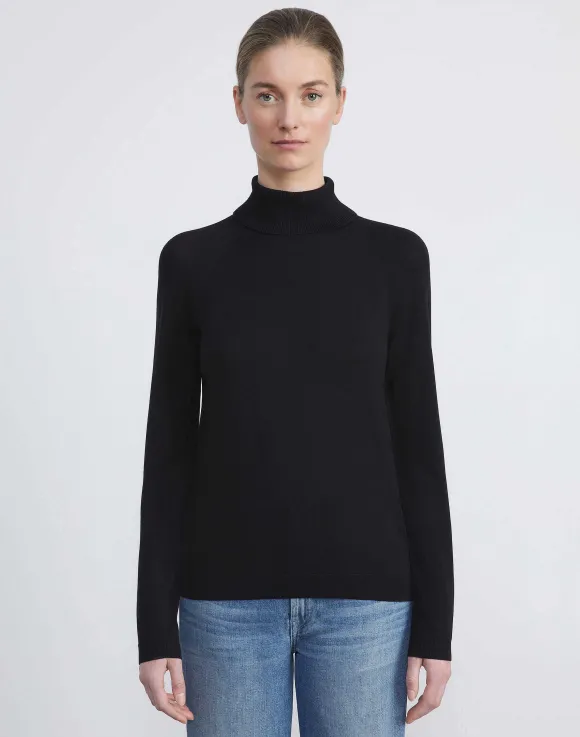 Responsible Matte Crepe Turtleneck Sweater