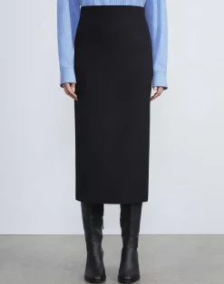 Responsible Wool Double Face Pencil Skirt