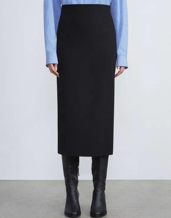 Responsible Wool Double Face Pencil Skirt