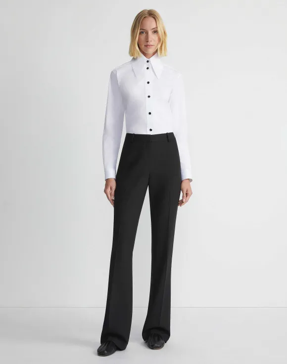 Responsible Wool Double Face Waldorf Flared Pant