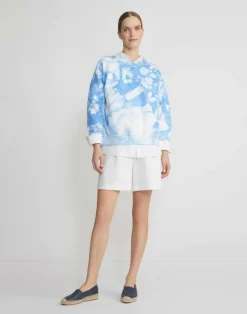 Shibori Cotton French Terry Sweatshirt
