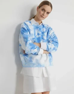 Shibori Cotton French Terry Sweatshirt