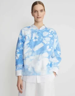 Shibori Cotton French Terry Sweatshirt