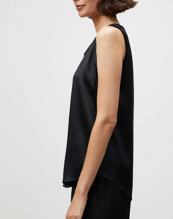 Silk Charmeuse Reversible Perla Blouse