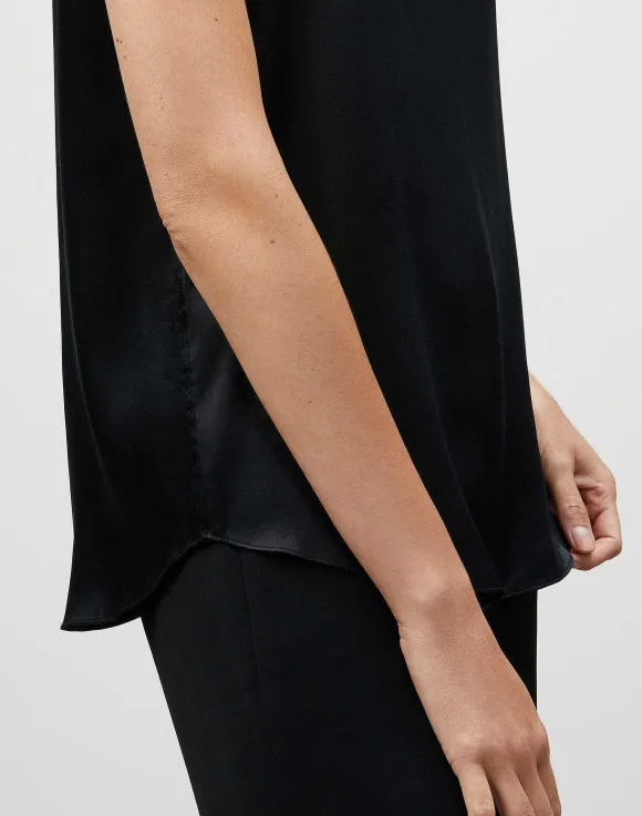 Silk Charmeuse Reversible Perla Blouse