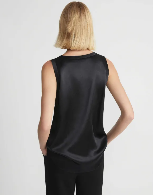 Silk Charmeuse Reversible Perla Blouse