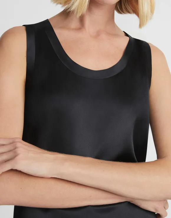 Silk Charmeuse Reversible Perla Blouse