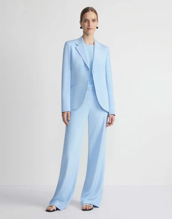 Silk Crepe De Chine Blazer