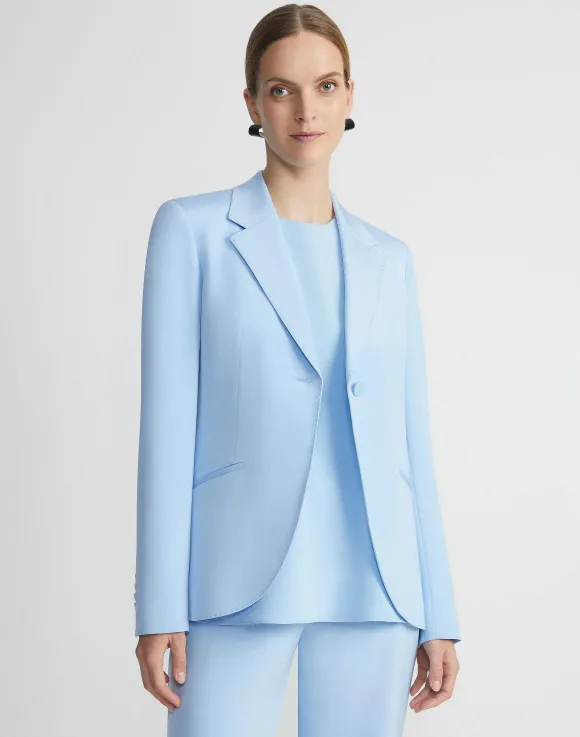 Silk Crepe De Chine Blazer