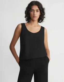 Silk Double Georgette Sleeveless Blouse