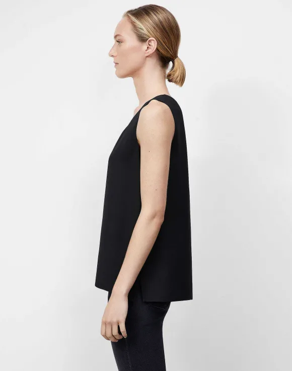 Silk Double Georgette Sleeveless Blouse
