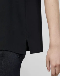 Silk Double Georgette Sleeveless Blouse