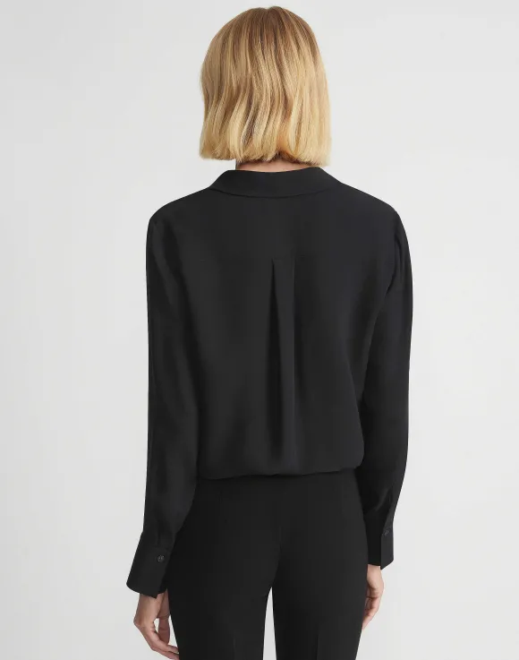 Silk Georgette Button Blouse