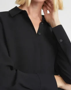 Silk Georgette Button Blouse