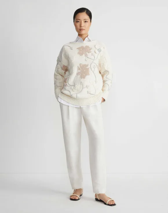 Silk-Linen Macdougal Pant