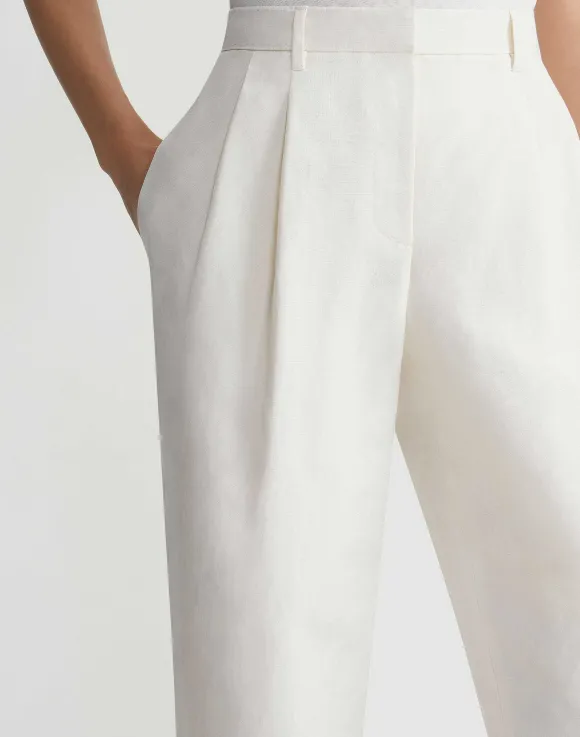 Silk-Linen Macdougal Pant