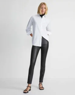 Silky Stretch Nappa Leather Mercer Pant