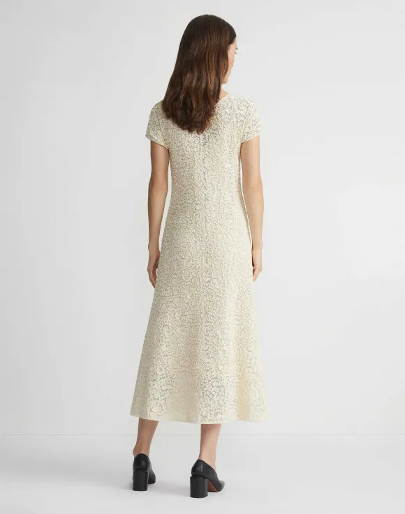Soutache Embroidered Cotton Dress
