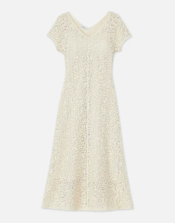Soutache Embroidered Cotton Dress
