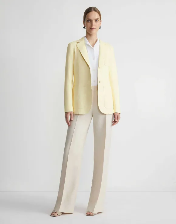 Stretch Cotton Notch Collar Shirt