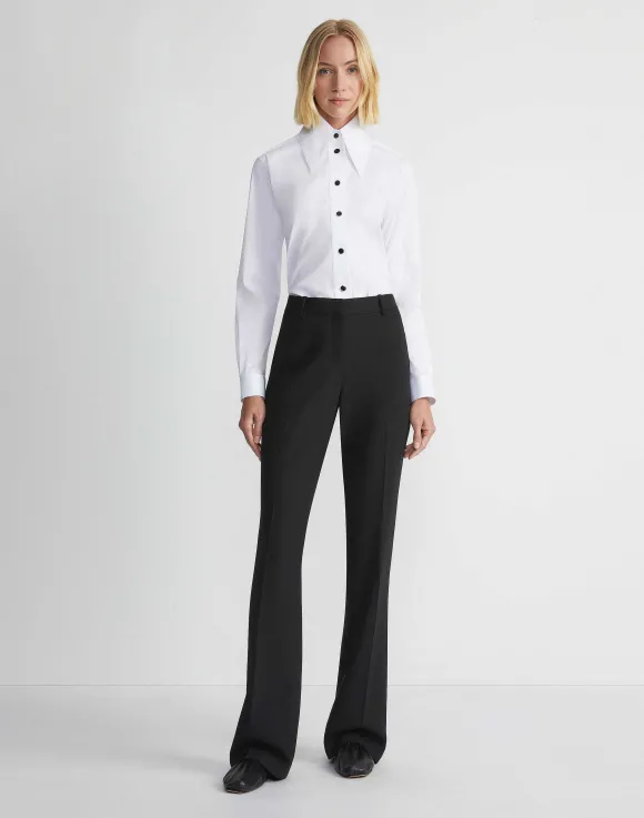 Stretch Cotton Snap Front Shirt
