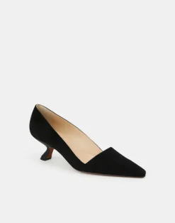 Suede Heeled Pump