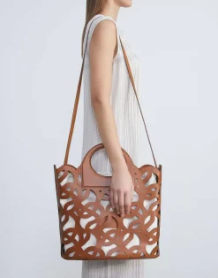 Vachetta Leather 8 Knot Basket Bag—Large