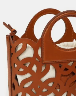 Vachetta Leather 8 Knot Basket Bag—Mini