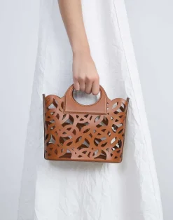 Vachetta Leather 8 Knot Basket Bag—Mini