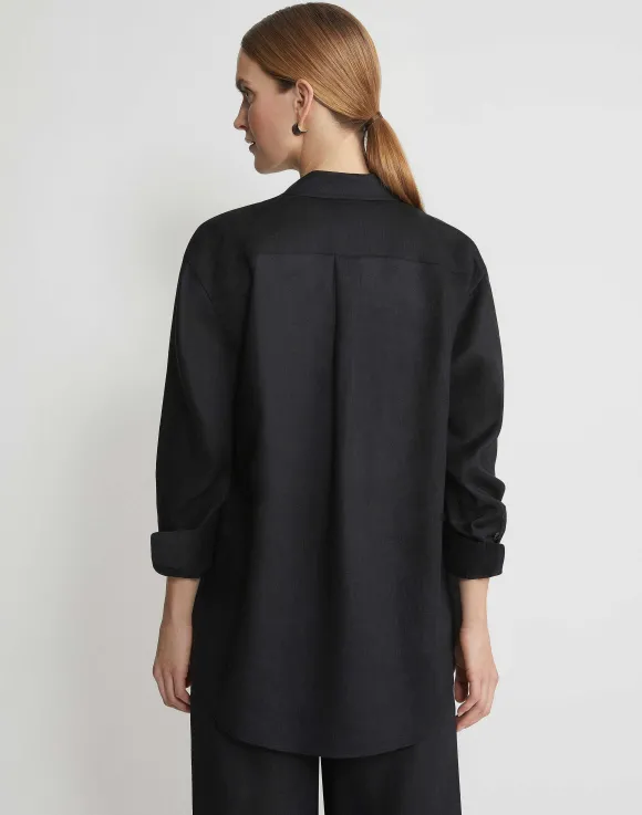 Vintage Linen Boyfriend Oversized Shirt